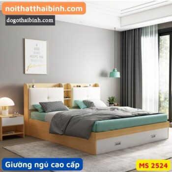 Giường ngủ vân gỗ chống trầy