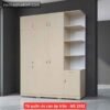 Tủ quần áo cao áp trần 1m8 tối ưu diện tích phòng ngủ Tủ quần áo cao áp trần