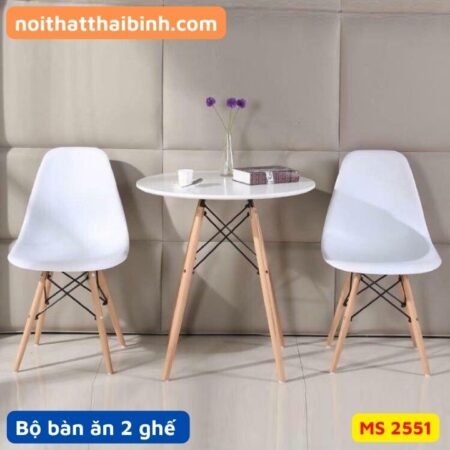 Bộ bàn tròn 2 ghế cao cấp