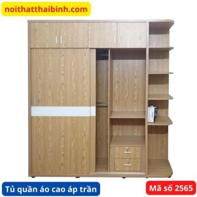 Tủ áo cao áp trần đẹp