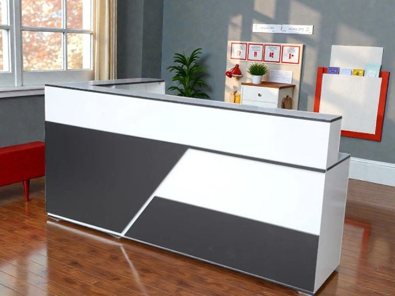 Quầy lễ tân đẹp tại TP HCM MS 2580 8 Quầy lễ tân văn phòng