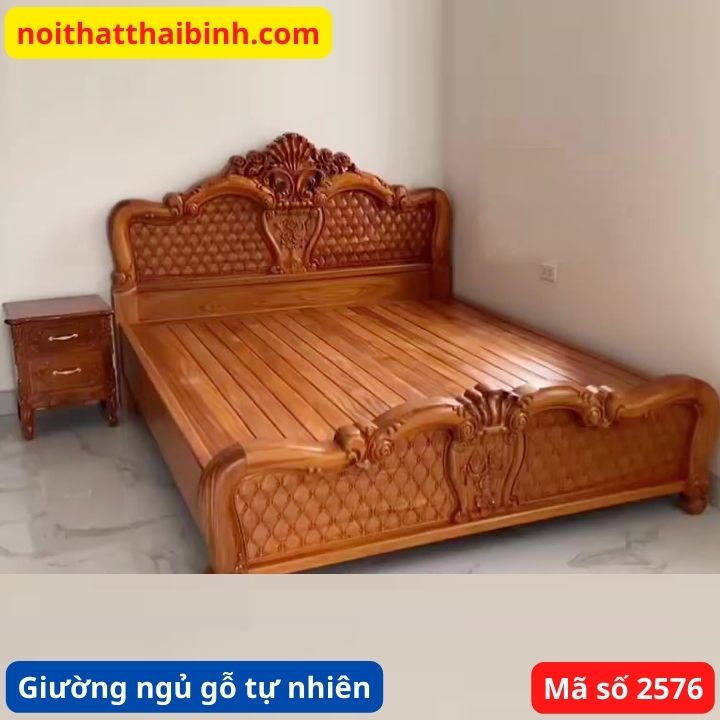Giường ngủ gỗ tự nhiên chất lượng