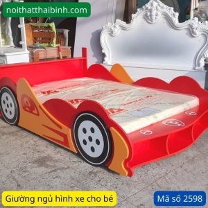 Giường ngủ hình xe ô tô cho bé