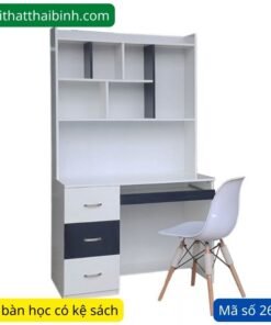 Bộ bàn học có kệ sách