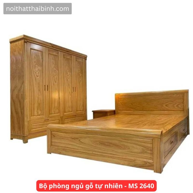 Bộ phòng ngủ gỗ tự nhiên vân gõ đỏ Bộ phòng ngủ gỗ tự nhiên vân gõ đỏ