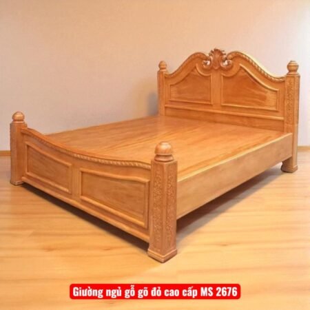 Giường Ngủ Gỗ Gõ Đỏ Cao Cấp
