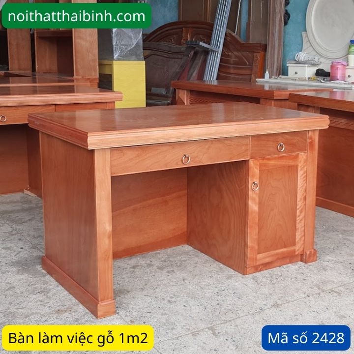 Giá bàn làm việc gỗ tự nhiên