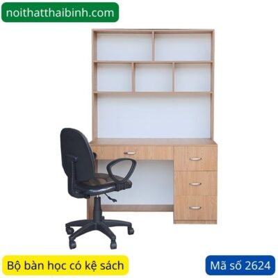 Bộ bàn học có kệ