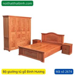Bộ giường tủ gỗ Đinh Hương