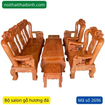 Bộ salon gỗ Hương Đá