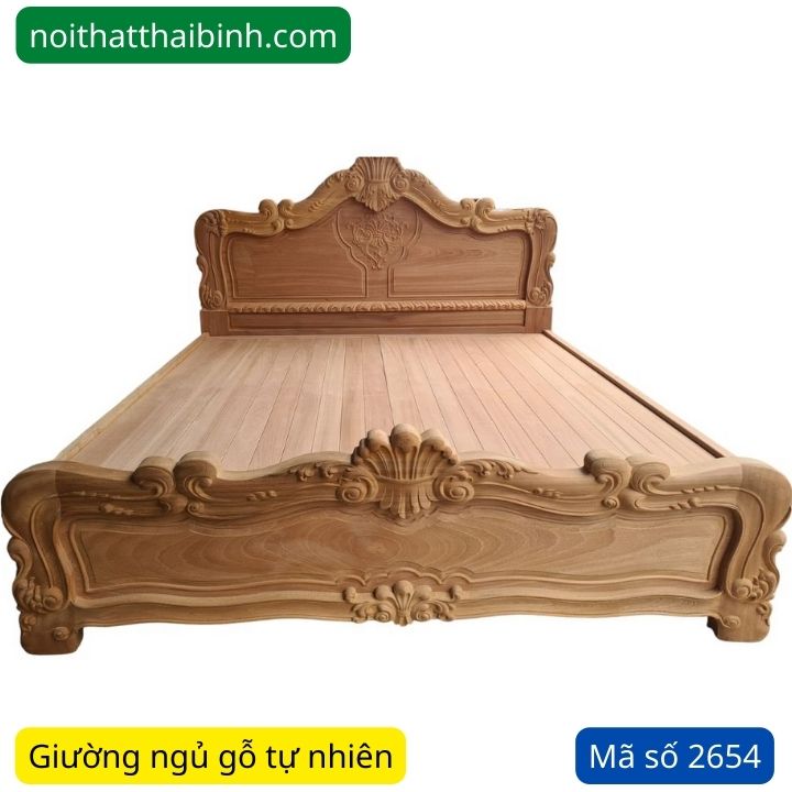 Kiểu giường ngủ gỗ tự nhiên