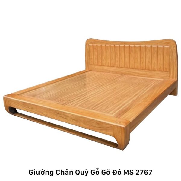 Giường chân quỳ gỗ gõ đỏ