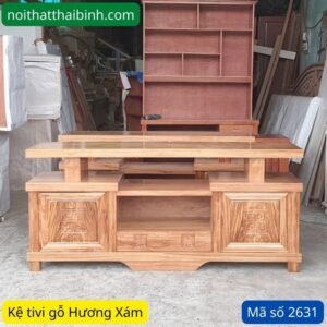 Kệ tivi gỗ Hương Xám MS 2631 8 ke tivi go huong xam 2631 2 1