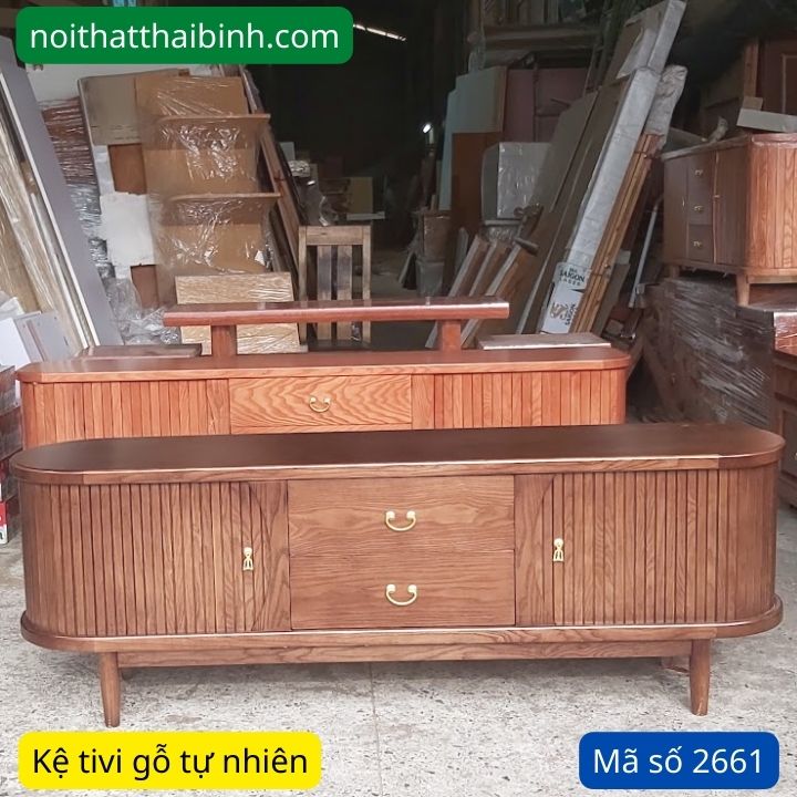 Tủ kệ tivi màu óc chó