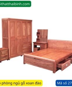 Trọn bộ phòng ngủ gỗ xoan đào