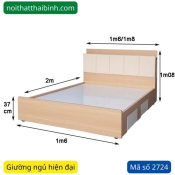 Giường ngủ hiện đại MS 2724 Giường ngủ hiện đại MS 2724