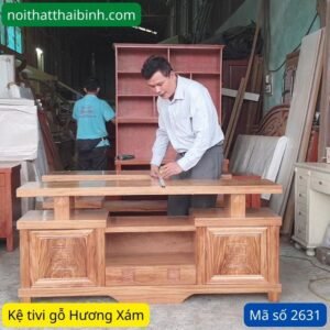 Kệ tivi gỗ Hương Xám MS 2631 7 kich thuoc ke tivi go huong xam 2631 1 1