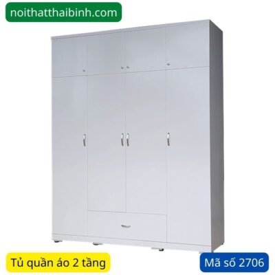 Tủ quần áo 2 tầng