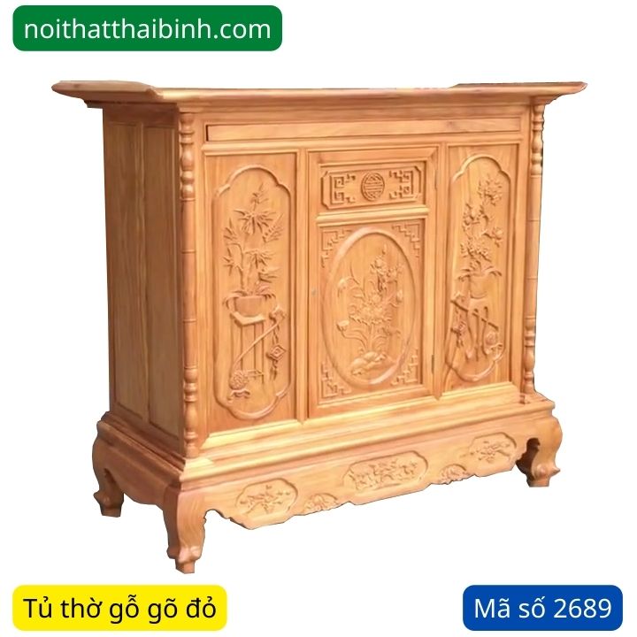 Nơi bán tủ thờ bằng gỗ gõ đỏ