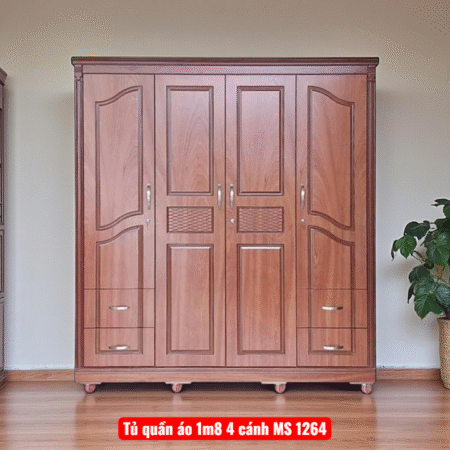 Tủ quần áo 1m8 4 cánh