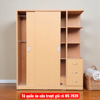 Tủ quần áo cửa trượt giá rẻ