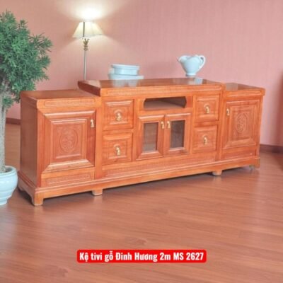 kệ tivi gỗ Đinh Hương 2m