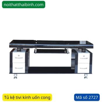 Tủ kệ tivi kính cong
