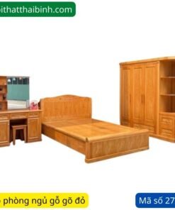 Bộ phòng ngủ gỗ gõ đỏ hiện đại
