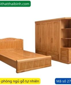 Bộ giường tủ gỗ tự nhiên
