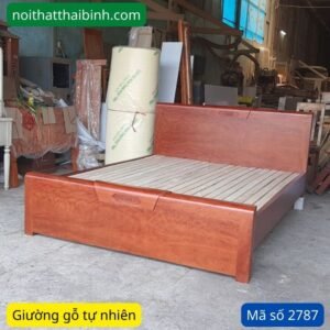 Giường ngủ làm từ gỗ tự nhiên MS 2787 6 giuong ngu go 2787 2 1