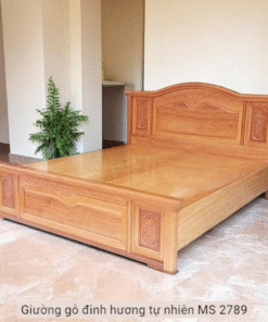 Giường gỗ đinh hương tự nhiên