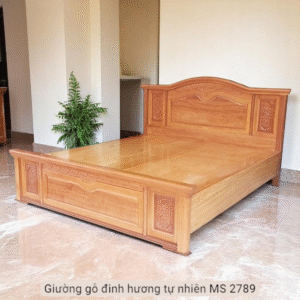 Giường gỗ đinh hương tự nhiên