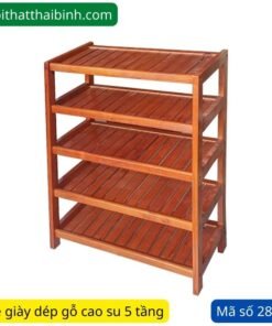Kệ Giày Dép Gỗ 5 Tầng