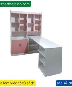 Bàn làm việc liền tủ sách