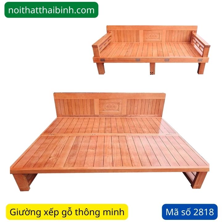 Giường gỗ xếp gọn