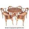 Bộ bàn trà gỗ gõ đỏ 6 ghế MS 2912 Bộ bàn trà gỗ gõ đỏ 6 ghế MS 2912