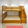 Giường tầng gỗ tự nhiên cho bé màu vàng gỗ cao cấp