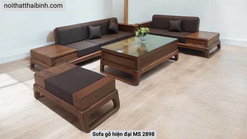 Sofa gỗ hiện đại gỗ sồi tự nhiên