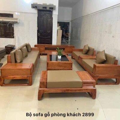 Sofa gỗ phòng khách hiện đại MS 2899