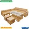 Sofa góc gỗ sồi tự nhiên MS 2849