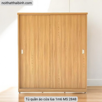 Tủ quần áo cửa lùa 1m6 MS 2848 Tủ quần áo cửa lùa 1m6 MS 2848