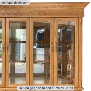 Tủ rượu gỗ gõ đỏ tự nhiên 1m8 MS 2873 Tủ rượu gỗ gõ đỏ tự nhiên 1m8 MS 2873