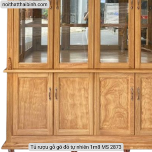 Tủ rượu gỗ gõ đỏ tự nhiên 1m8 MS 2873