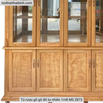 Tủ rượu gỗ gõ đỏ tự nhiên 1m8 MS 2873 Tủ rượu gỗ gõ đỏ tự nhiên 1m8 MS 2873