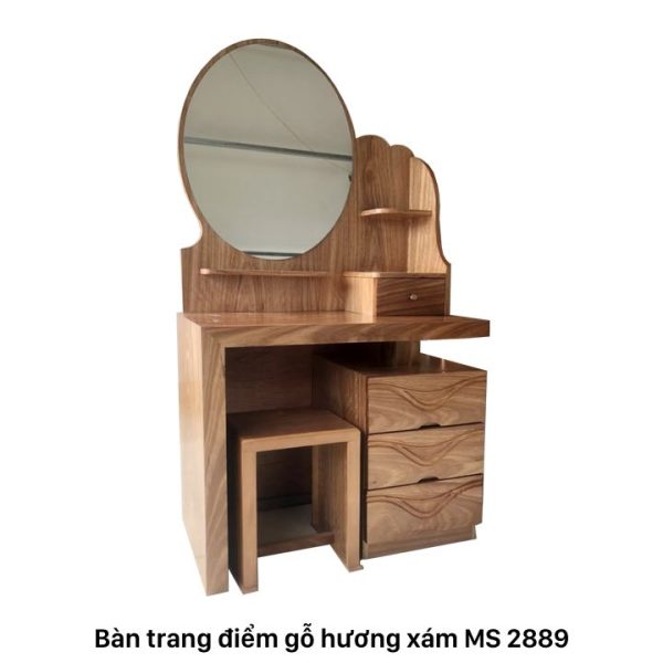 Bàn trang điểm gỗ hương xám