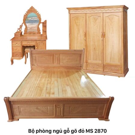 Giỏ hàng 8 Bộ phòng ngủ gỗ gõ đỏ 100%