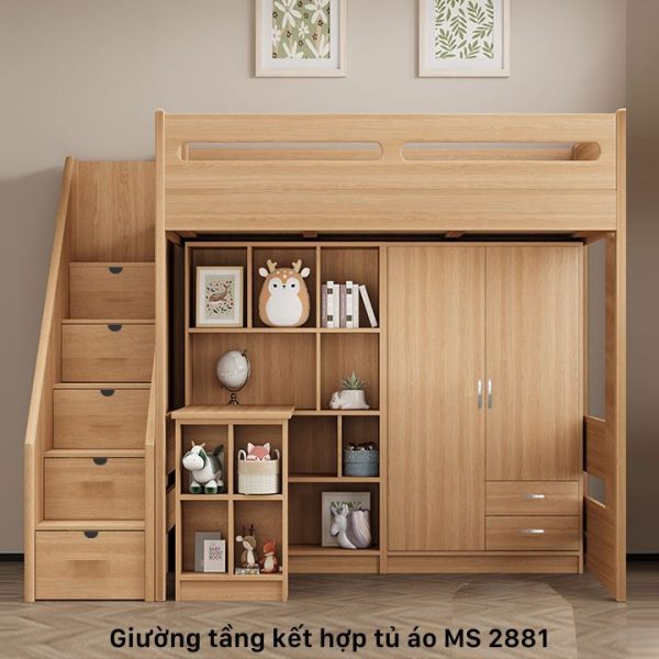 Giường tầng kết hợp tủ áo