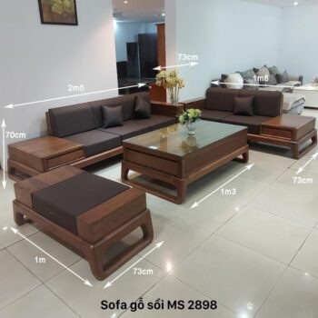 Sofa gỗ hiện đại MS 2898 Sofa gỗ hiện đại MS 2898