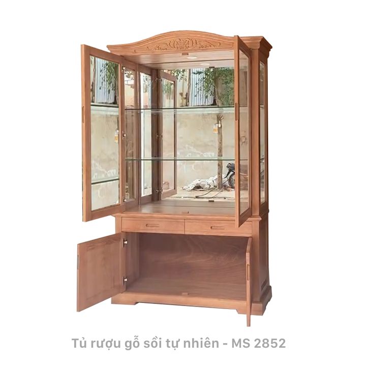 Tủ Rượu Gỗ Sồi 1m2