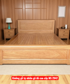 Giường Ngủ Gỗ Tự Nhiên Vân Gõ Dát Phản